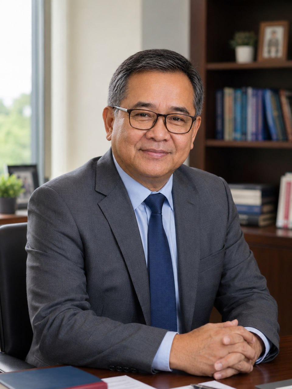 Dr. Gunarto Wicaksana di perpustakaan